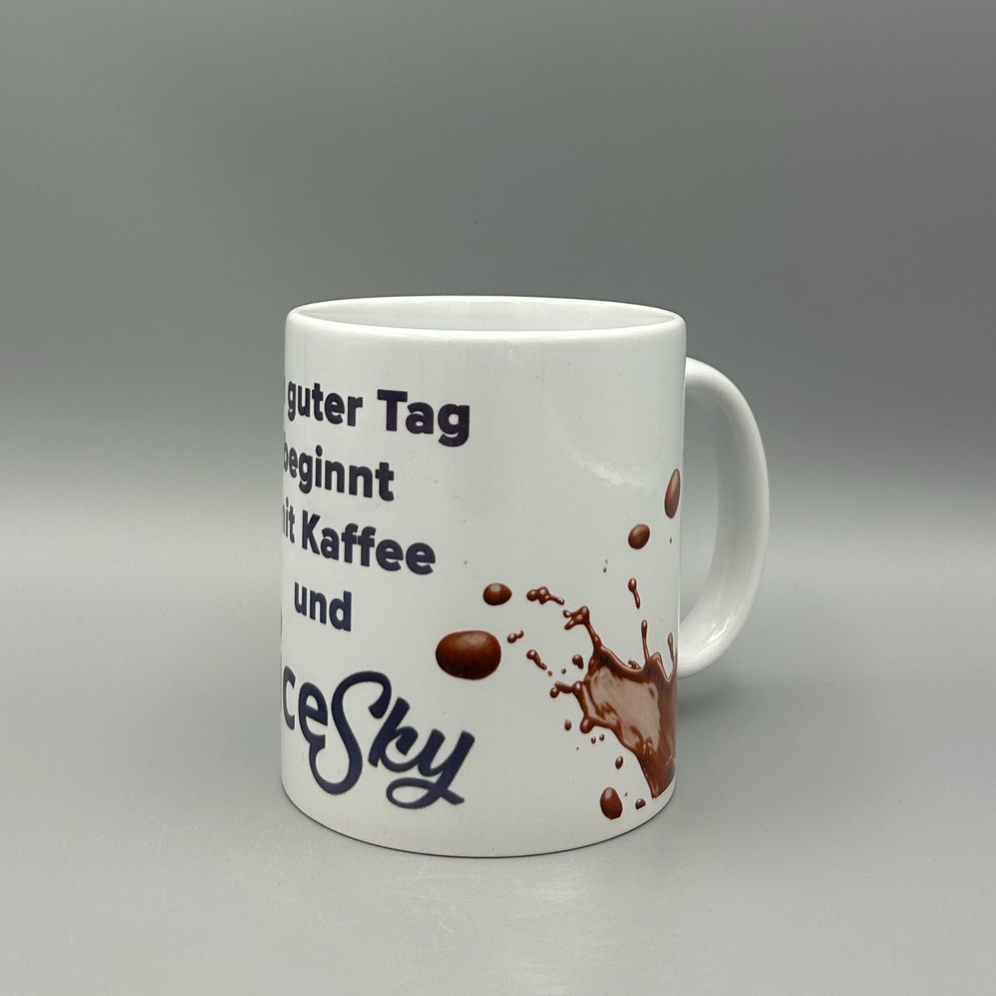 DiceSky Fan-Tasse „Ein guter Tag“