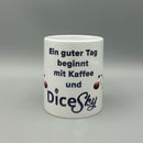 DiceSky Fan-Tasse „Ein guter Tag“