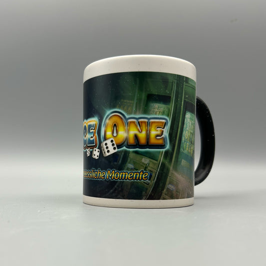 DiceOne Glitzer-Tasse